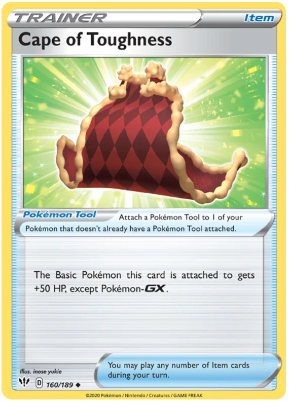 160/189 Cape of Toughness (Darkness Ablaze) Pokemon card (English)