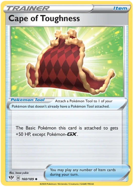160/189 Cape of Toughness (Darkness Ablaze) Pokemon card (English)