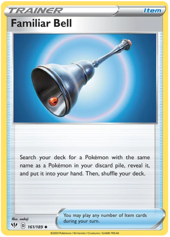 161/189 Familiar Bell (Darkness Ablaze) Pokemon card (English)