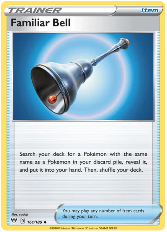 161/189 Familiar Bell (Darkness Ablaze) Pokemon card (English)