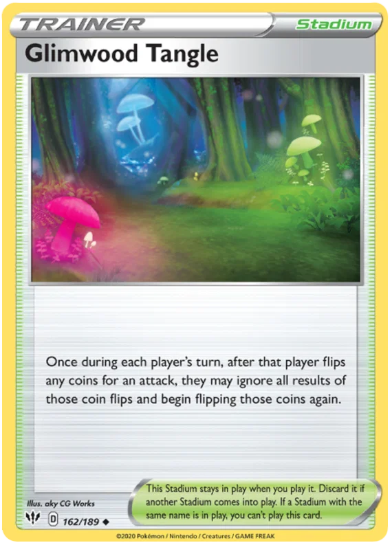 162/189 Glimwood Tangle (Darkness Ablaze) Pokemon card (English)