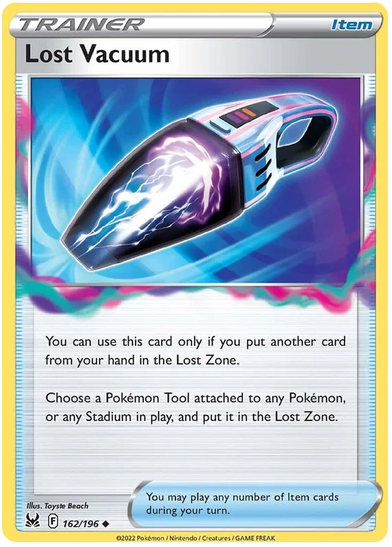 162/196 Lost Vacuum (Item) (Lost Origin) Pokemon card (English)
