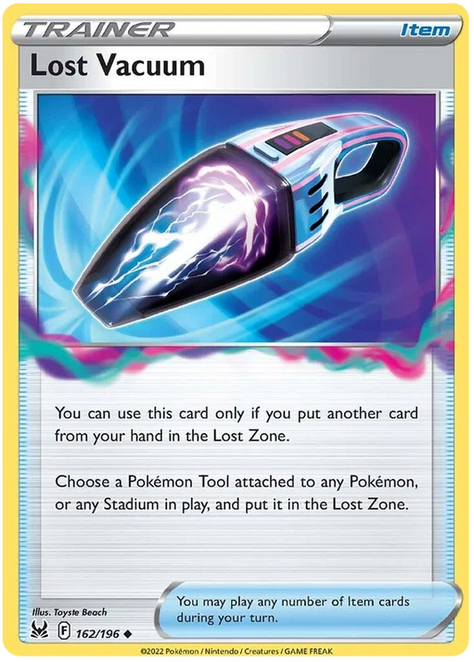 162/196 Lost Vacuum (Item) (Lost Origin) Pokemon card (English)