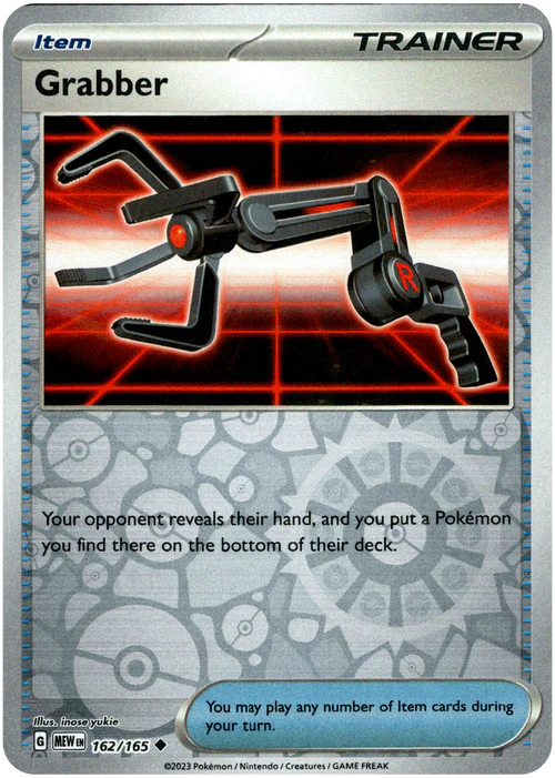 162/165 Grabber (Reverse Holo) - Pokemon 151 - Pokemon card (English)