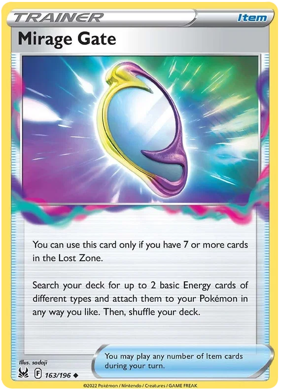 163/196 Mirage Gate (Item) (Lost Origin) Pokemon card (English)