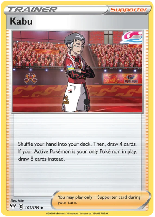 163/189 Kabu (Darkness Ablaze) Pokemon card (English)