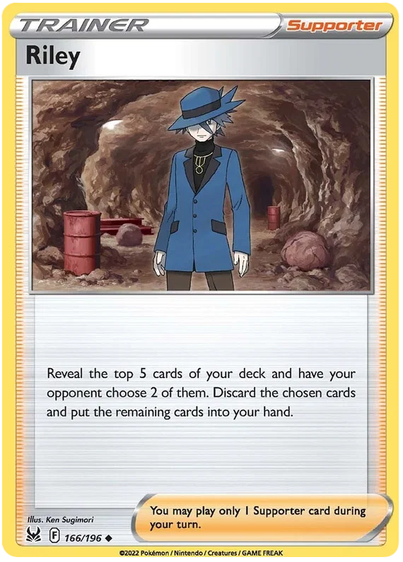 166/196 Riley (Supporter) (lost Origin) Pokemon card (English)