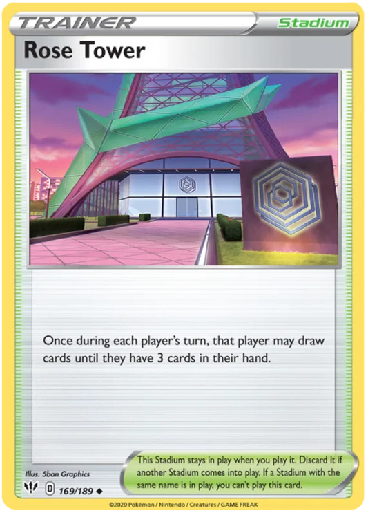 169/189 Rose Tower (Darkness Ablaze) Pokemon card (English)
