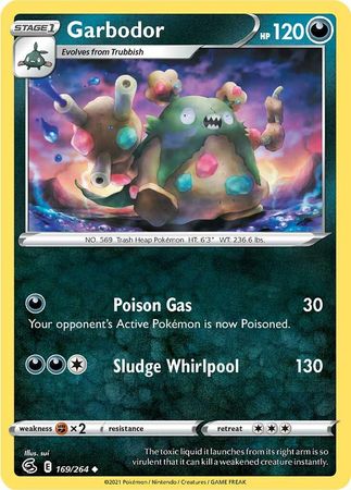 169/264 Garbodor (Fusion Strike) Pokemon card (English)