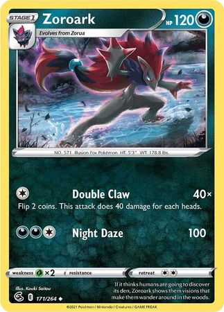 171/264 Zoroark (Fusion Strike) Pokemon card (English)