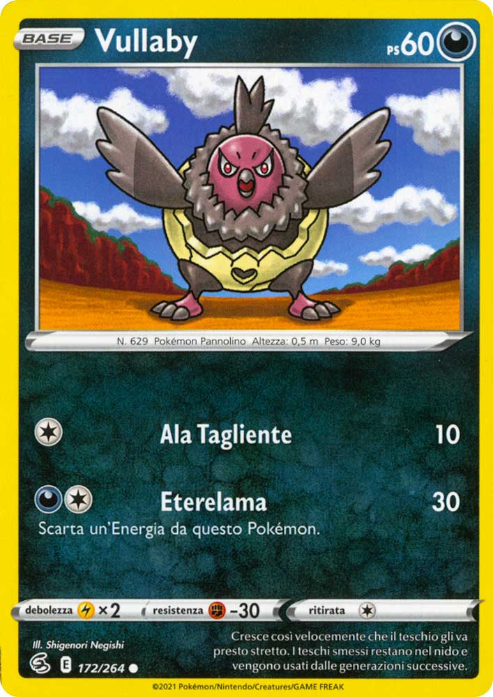 172/264 Vullaby (Fusion Strike) Pokemon card (English)