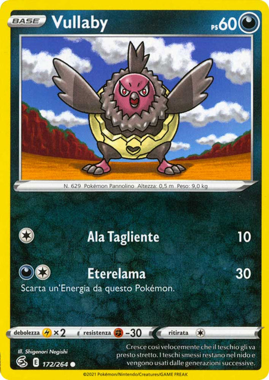 172/264 Vullaby (Fusion Strike) Pokemon card (English)