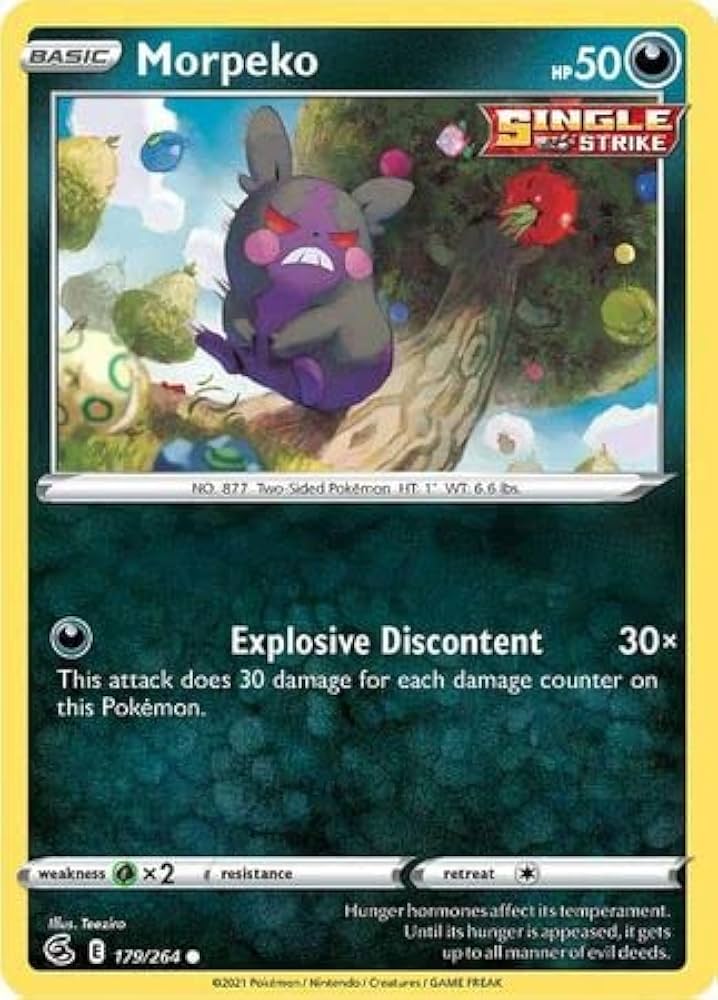 179/264 Morpeko (Fusion Strike) Pokemon card (English)