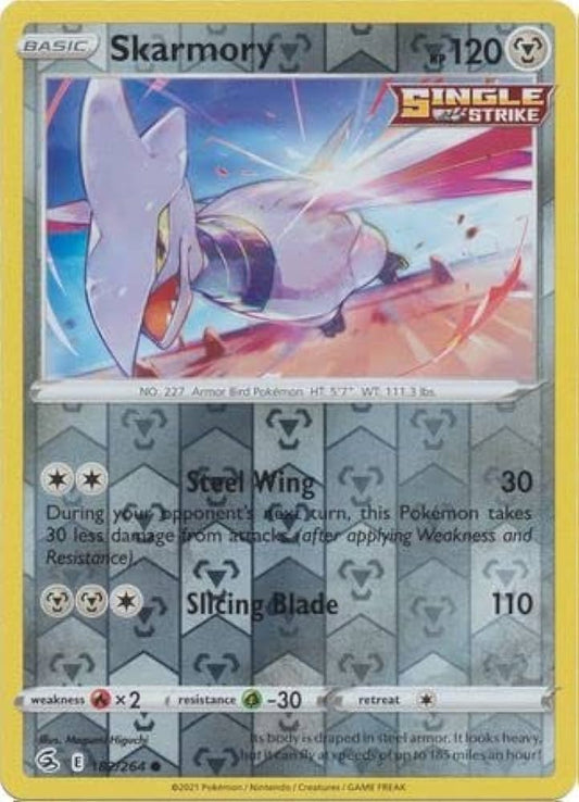 182/264 Skarmory (Reverse Holo) (Fusion Strike) Pokemon card (English)