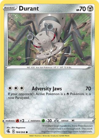 184/264 Durant (Fusion Strike) Pokemon card (English)