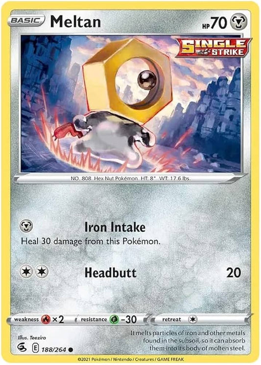 188/264 Meltan (Fusion Strike) Pokemon card (English)