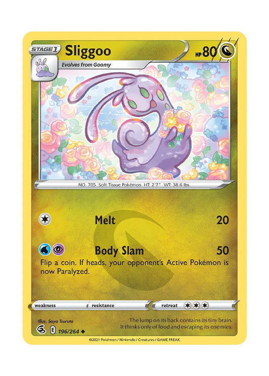 196/264 Sliggoo (Fusion Strike) Pokemon card (English)