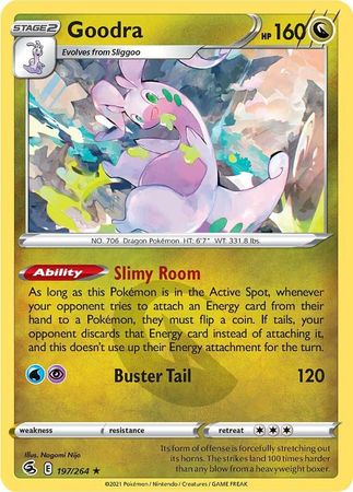 197/264 Goodra (Rare) (Fusion Strike) Pokemon card (English)