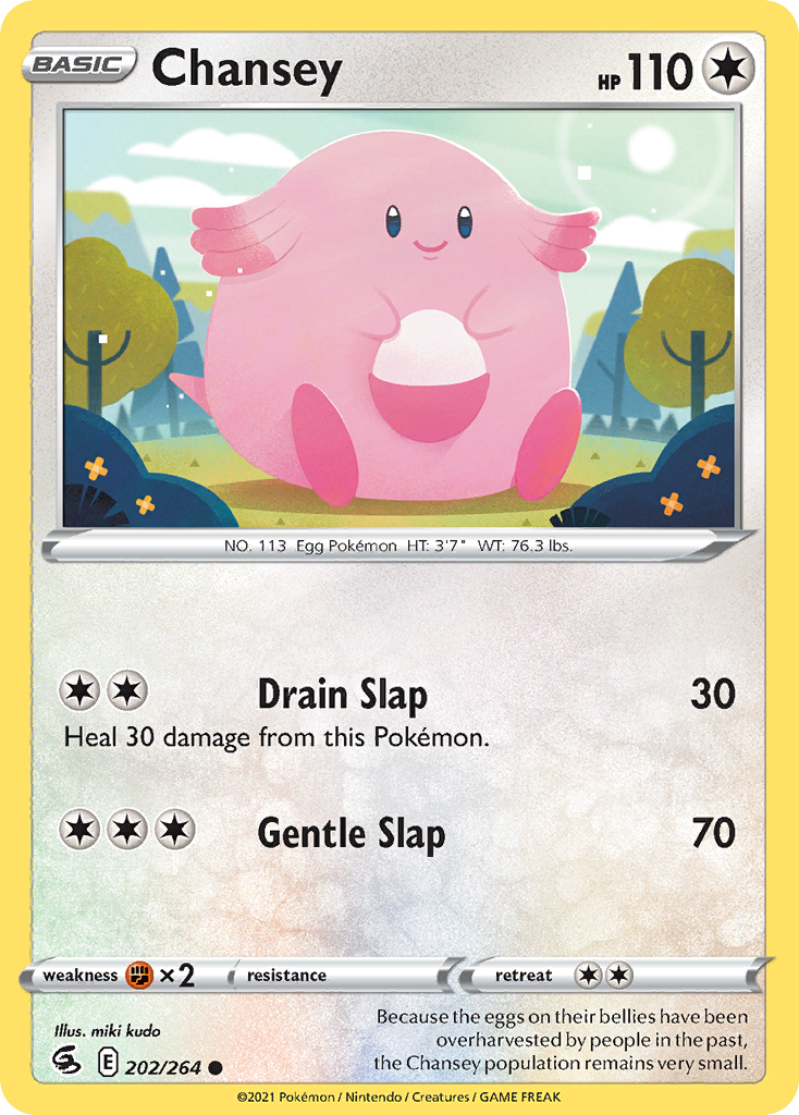 202/264 Chansey (Fusion Strike) Pokemon card (English)