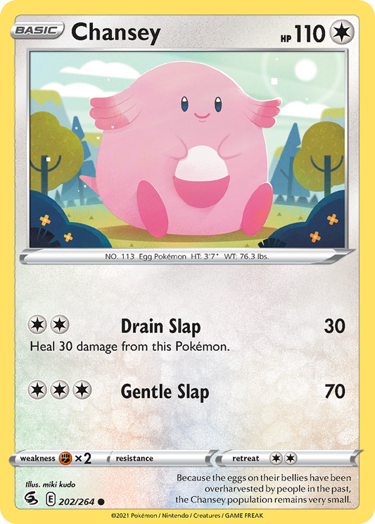 202/264 Chansey (Fusion Strike) Pokemon card (English)