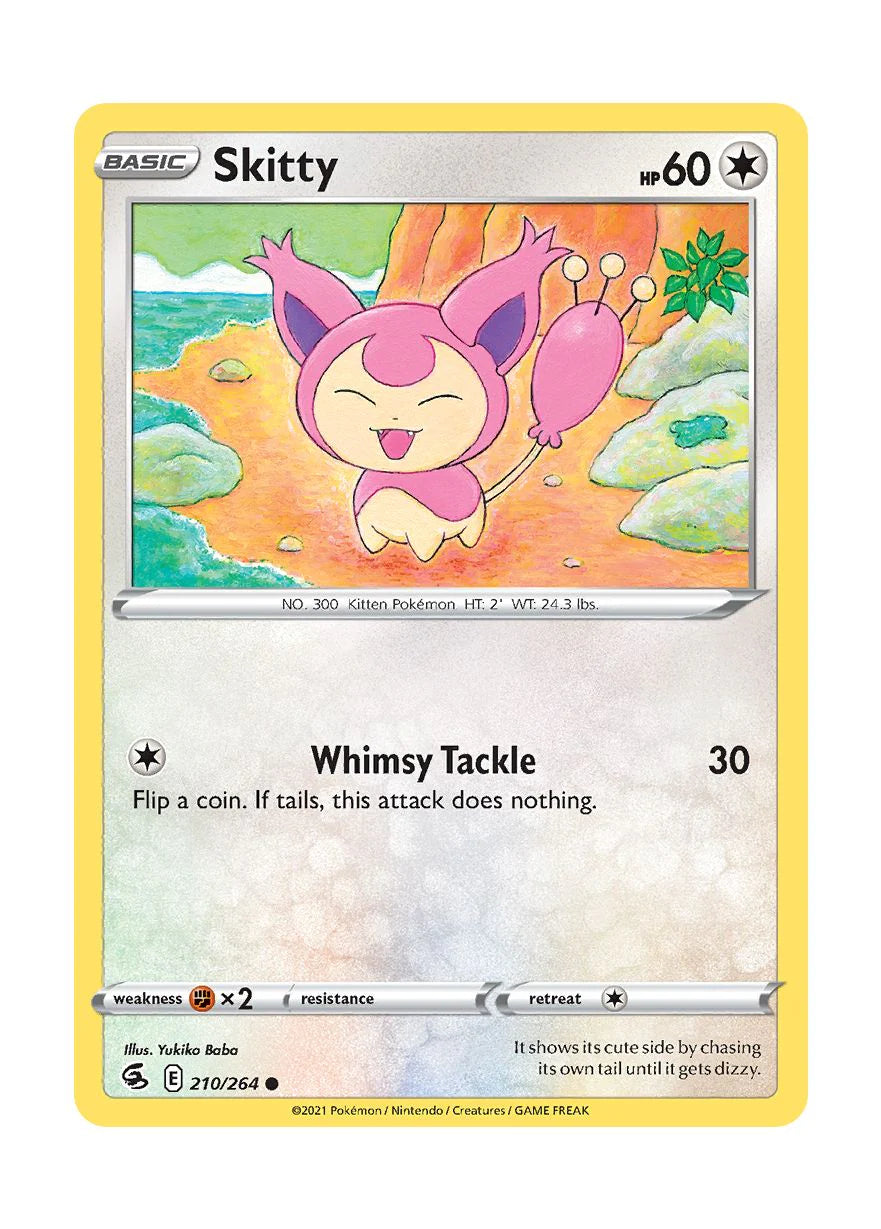 210/264 Skitty (Fusion Strike) Pokemon card (English)
