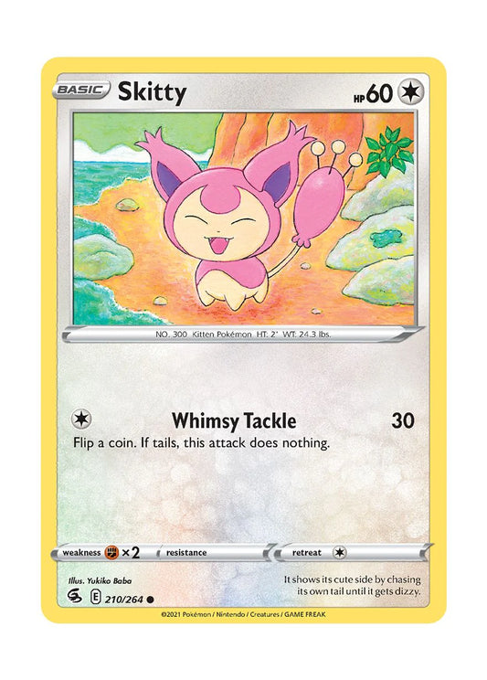 210/264 Skitty (Fusion Strike) Pokemon card (English)