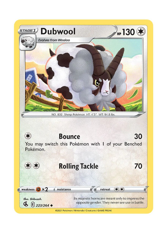 223/264 Dubwool (Fusion Strike) Pokemon card (English)