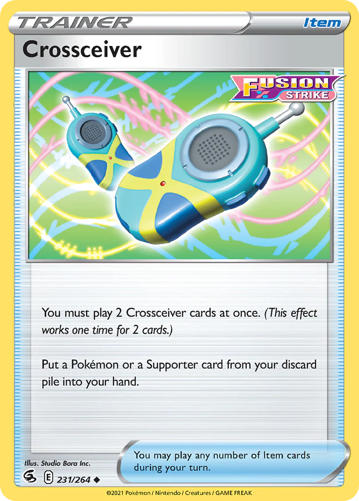 231/264 Crossceiver (Fusion Strike) Pokemon card (English)