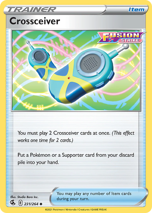 231/264 Crossceiver (Fusion Strike) Pokemon card (English)