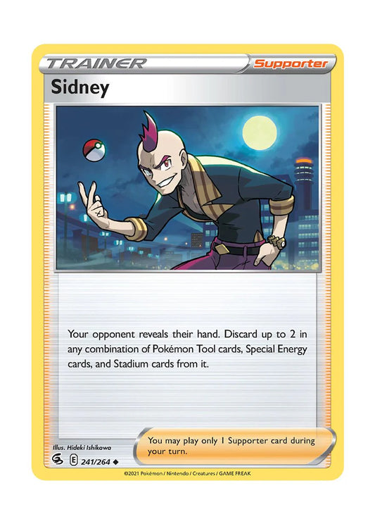 241/264 Sidney (Fusion Strike) Pokemon card (English)