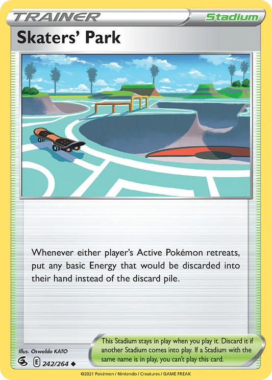 242/264 Skaters' Park (Fusion Strike) Pokemon card (English)