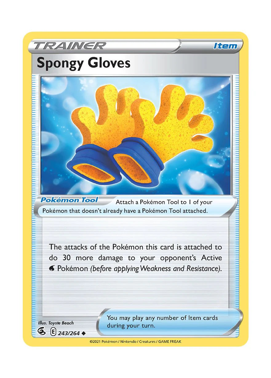 243/264 Spongy Gloves (Fusion Strike) Pokemon card (English)