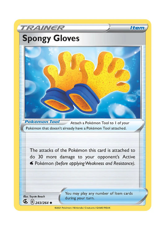 243/264 Spongy Gloves (Fusion Strike) Pokemon card (English)