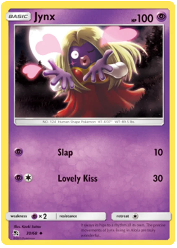 30/68 Jynx (Hidden Fates) Pokémon card (English)