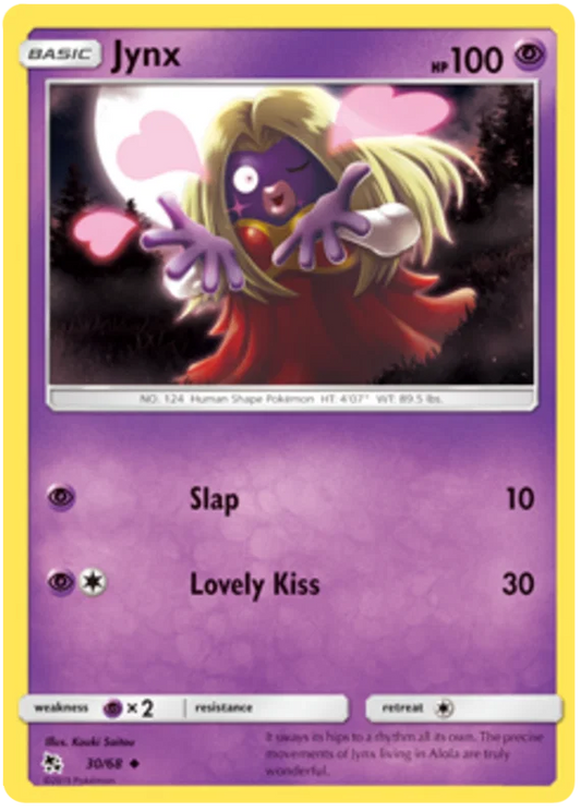 30/68 Jynx (Hidden Fates) Pokémon card (English)