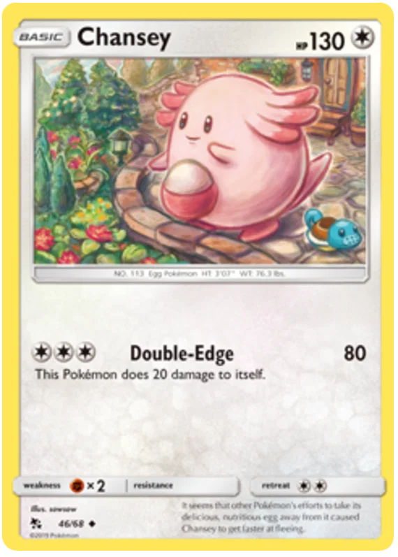 46/68 Chansey (Hidden Fates) Pokémon card (English)