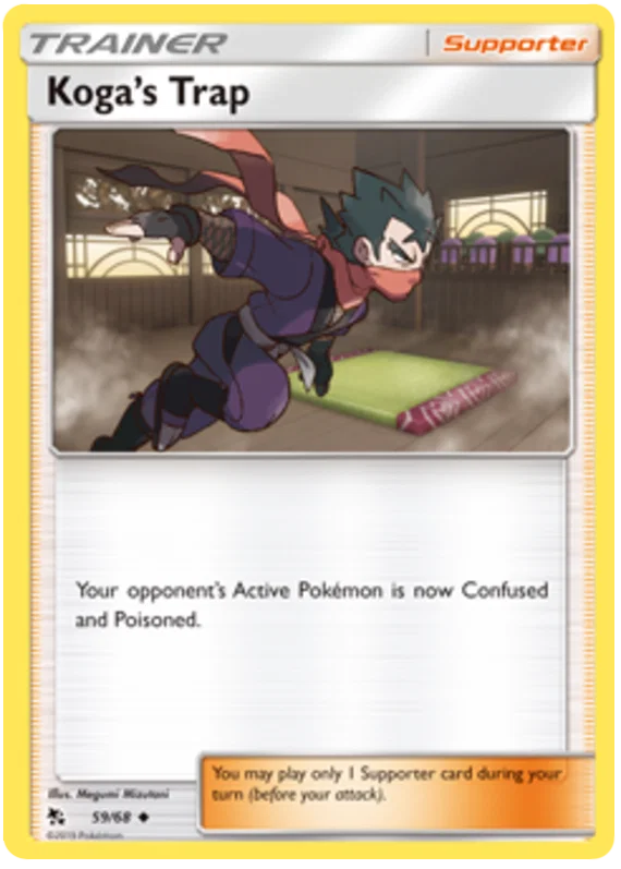 59/68 Koga's Trap (Hidden Fates) Pokémon card (English)