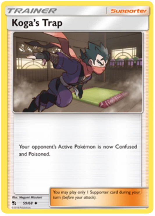 59/68 Koga's Trap (Hidden Fates) Pokémon card (English)