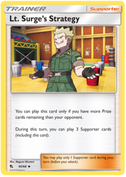 60/68 Lt. Surge's Strategy (Hidden Fates) Pokémon card (English)