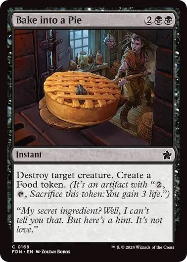 Magic the gathering (Swamp) Bake into a pie #0169 -Foundations - MTG Card (English) Uncommon