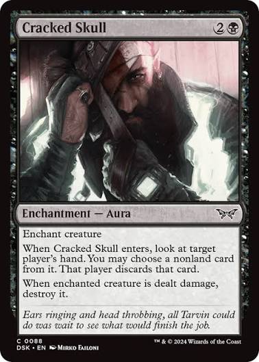 Magic the gathering (Swamp) Cracked Skull #0088 - Duskmourn: House of Horror - MTG Card (English) Common
