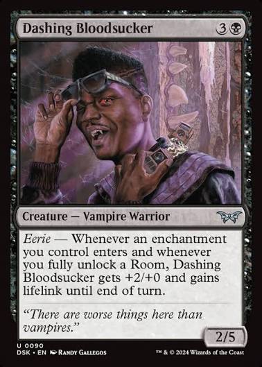 Magic the gathering (Swamp) Dashing Bloodsucker #0090 - Duskmourn: House of Horror - MTG Card (English) Uncommon