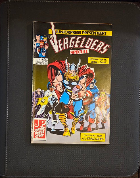Marvel Juniorpress Presenteert: De Vergelders Nr. 28 (Special) – Meesters van het Kwaad… Pas op! | Dutch Avengers Comic | Very Good Condition