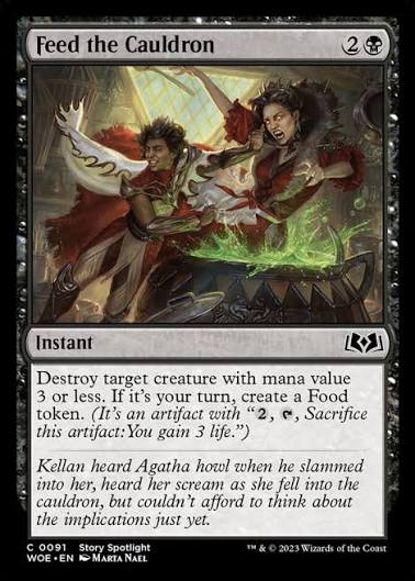 Magic the gathering (Swamp) Feed the Cauldron #0091 - Wilds of Eldraine - MTG Card (English) Common