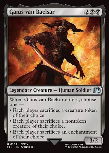 Magic the gathering (Swamp) Gaius van Baelsar #0102 - FINAL FANTASY - MTG Card (English) Uncommon