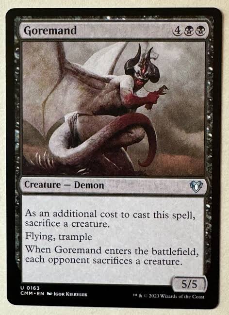 Magic the gathering (Swamp) Goremand #0163 - Commander Masters - MTG Card (English) Uncommon
