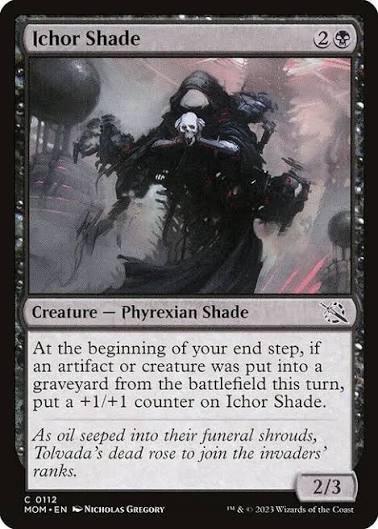 Magic the gathering (Swamp) Ichor Shade #0112 - March of the Machine - MTG Card (English) Common