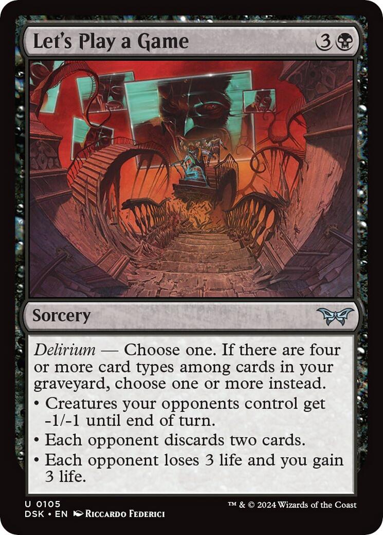 Magic the gathering (Swamp) Let's play a Game #0105 - Duskmourn: House of Horror - MTG Card (English) Uncommon