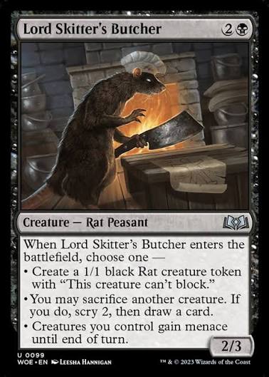 Magic the gathering (Swamp) Lord Skitter's Butcher #0099 - Wilds of Eldraine - MTG Card (English) Uncommon