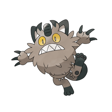180/264 Galarian Meowth (Fusion Strike) Pokemon card (English)